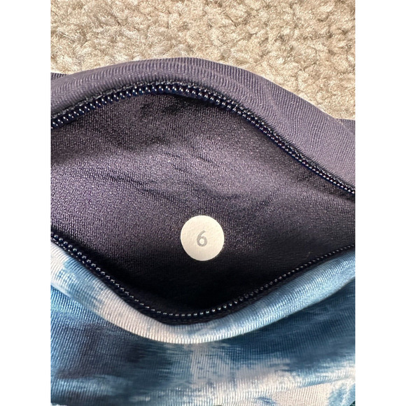 Lululemon Speed Tight III Size 6 Sea Side Silver Fox Alberta Lake Stretch Run - Picture 5 of 8